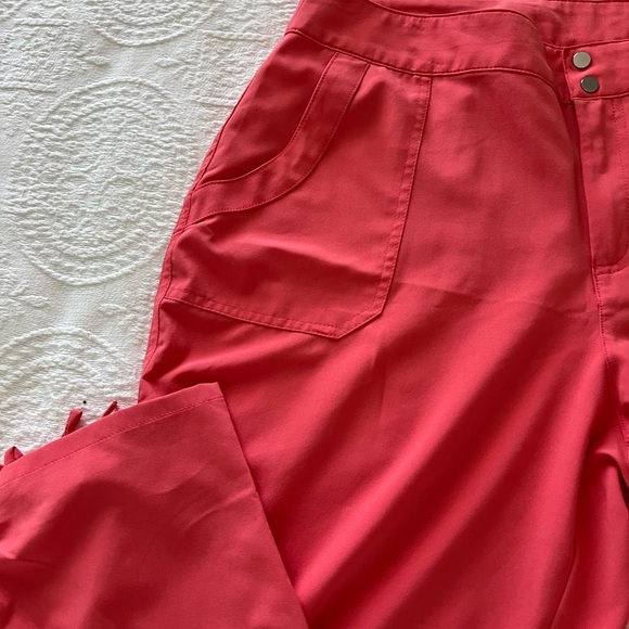 NWOT SUNDAY:Orange, lightweight with Drawstring hem. Sz 14 women capris. - Picture 4 of 11